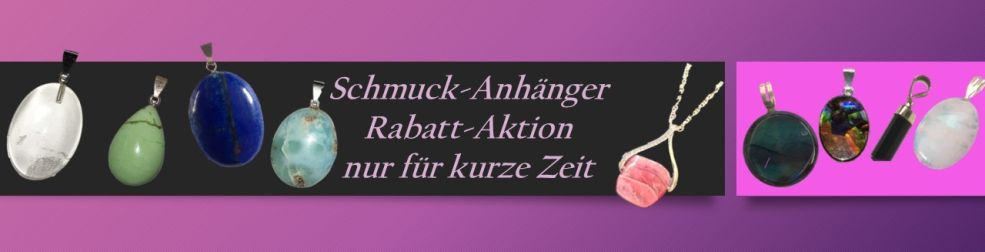 Schmuck-Edelstein-Anhänger-Aktion