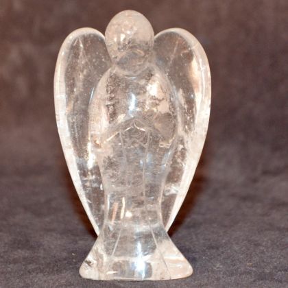 Bergkristall Engel Figur, Edelsteinengel , dein persönlicher Schutzengel oder Glücksbringer, Handarbeit ca.5 cm