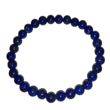 Lapislazuli Kugel Armband | kleine blaue Perlen auf Strechband | Lapis Armschmuck | Steinarmband echt