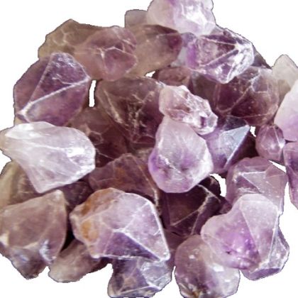 Amethyst Naturspitzen | Dekorationssteine für Zimmerbrunnen | Natur belassene Spitzen | Dekosteine 1 kg verpackt | violetter Quarz