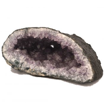 Amethyst Stein | Amethystgeode liegend | Edelstein Amethyst Kristall aus Brasilien | N192
