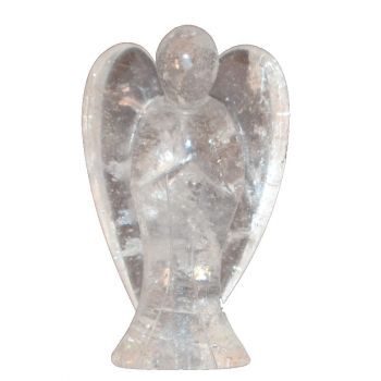 Bergkristall Engel Figur, Edelsteinengel Ihr persönlicher Schutzengel oder Glücksbringer, Geschenk oder zur Dekoration, ca. 7 cm