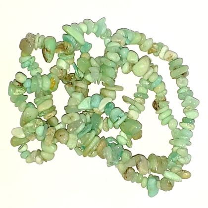 Chrysopras Steine Armband kaufen, Chrysopras Heilstein Stretch-Armband, Natürliches Edelstein Splitterarmband auf elastischen Gummi-Band für Damen und Herren