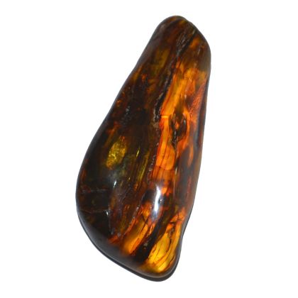 Bernstein Trommelstein echt, großer Stein Handschmeichler, uriger Ostsee Amber, N37