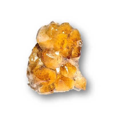 Natürlicher roher Citrin Quarz Stein, Citrin-Drusenstück, Kristall Cluster zur Dekoration, Sammler, N312