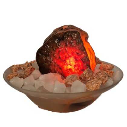 Quellstein Zimmerbrunnen Brunnen Tischbrunnen Flussachat-Quellstein,