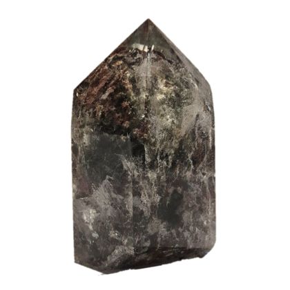 Gartenquarz Spitze, Garden Quartz Tower, Bergkristall mit Landschafts-Einschlüssen, Chloritquarz, Phantomquarz, N186