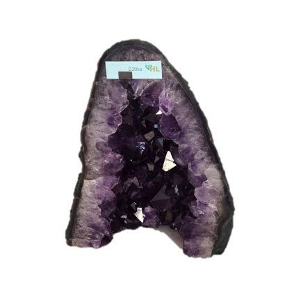 Amethyst Druse aus Brasilien – Dunkle Amethyst Kristallspitzen, Naturbelassene Geode, N220