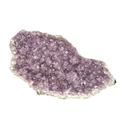 Amethyst Drusenstück hellviolett, natürliche Kristallstufe, Ladeschale, Edelstein Dekoration Sammlerstück, N598