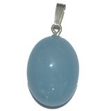 Aquamarin (Beryll) Edelsteinschmuck Anhänger mit 925 Sterling Silber Schlaufen Öse, Schöner zeitloser eleganter Kettenanhänger, Edelstein-Anhänger