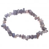 Tansanit Stein Armband kaufen | Echtes Edelstein Armband aus Tansanit Trommelsteinen auf elastischen Gummi-Band | Stretch-Armband für Damen und Herren als Heilstein und Power-Armband für den Alltag