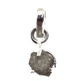 Roh-Diamant Schmuck Anhänger Silber, echter Diamant Stein Kettenanhänger kaufen, Naturdiamant Rohstein mit Silber fassung