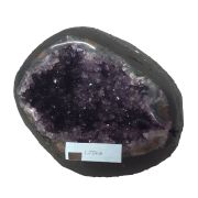 Amethyst-Geode aus Uruguay, dunkel violette Kristall Geode, traumhafter Amethyst N170