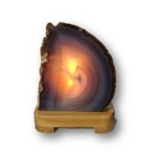 Edelsteinlampe Achat , Naturstein-Achatlampe für Wohn-und Schlafräume , Wintergarten,N250