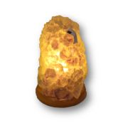 Amethyst Rohstein Lampe, Edelsteinlampe aus Brasilien, helle Kristall Stein Leuchte komplett mit Elektrik, Naturstein-Lampe, N245