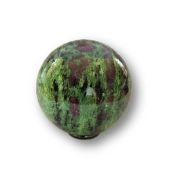 Rubin-Zoisit Edelstein Kugel, Therapiestein Naturstein, Dekostein N300