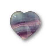 Edelstein Herz Handschmeichler, Deko-Herz aus Regenbogen-Fluorit