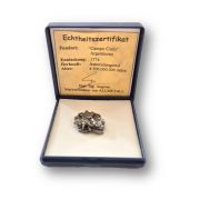 Sternschnuppe in Box, echter Meteorit mit Zertifikat, ihr persönlicher Glückbringer, N11