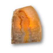 Achatstein-Teelichthalter, Kerzenhalter zur Dekoration, Edelstein als Geschenk, für Sammler, N734