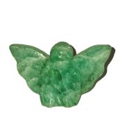 Engel-Figur aus grünem Fluorit, Ihr Schutzengel, persönlicher Glücksbringer, Einzelstück, Dekoration