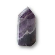 Chevron Amethyst Standspitze, polierte Dekospitze, Edelstein Dogtooth-Amethyst Spitze, N38