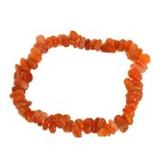 Carneol Splitter-Armband, Edelstein Armschmuck Strechband, besonders schöne Karneol Steine