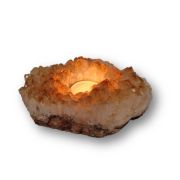 Citrin Kerzenhalter, Citrin-Kristall Teelichthalter – handverlesen & edel, N920