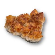 Drusenstück aus gebranntem Citrin, sehr schöne Spitzen, Edelstein aus Brasilien, N247