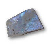 Regenbogen-Mondstein, Labradorit weiß, Scheibe teilpoliert, Natur belassen, N6.68