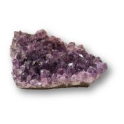 Amethyst Drusenstück liegend, Edelstein-Rohstein echt aus Brasilien, N290