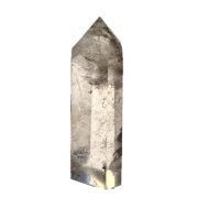 Gartenquarz Spitze, Garden Quartz Tower, Bergkristall mit Landschafts-Einschlüssen, Chloritquarz, Phantomquarz, N92