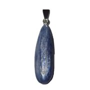 Kyanit Anhänger aus 925 Silber – Blauer Cyanit Edelstein Kettenanhänger – Handgefertigter Halsschmuck, N528