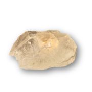 Bergkristall Naturspitze beleuchtet mit einer Teelicht Kerze, Echter unbehandelter Kristall Natur belassen, Teelichthalter N109