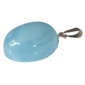 Aquamarin (Beryll) Edelsteinschmuck Anhänger mit 925 Sterling Silber Schlaufen Öse, Schöner zeitloser eleganter Kettenanhänger, Edelstein-Anhänger