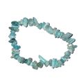 Amazonit Edelsteinarmband, Amazonite – zarte getrommelte Steinchen, Stretch-Armband, handgemacht