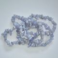 Chalcedon Edelstein Armband, Blau-gebänderte Chalcedon Armbandkette, Armschmuck