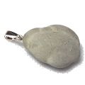 Feenstein Fairy Stone Anhänger mit Silberschlaufe kaufen, Edelstein-Anhänger aus Kanada, Heilstein und Schmuckstein sowie Glücksbringer in einem, N87