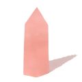 Rosenquarz Edelstein Spitze, echt polierter rosa Quarz, Quarz Obelisk, Rosenquarzspitze mit Standfläche, N7075