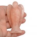 Rosenquarz Stein Engel | Rosa Quarz Edelstein-Engel-Figur, Ihr persönlicher Glücks- Schutzengel, ca. 7 cm