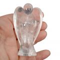 Bergkristall Engel Figur, Edelsteinengel Ihr persönlicher Schutzengel oder Glücksbringer, Geschenk oder zur Dekoration, ca. 7 cm