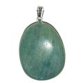 Amazonit Anhänger, Edelsteinschmuck Anhänger Silber, Amazonit Trommelstein mit Öse
