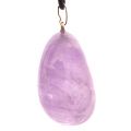 Amethyst Trommelstein Anhänger, Ketten Anhänger mir Silber Schlaufe