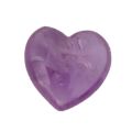 Herz-Set Amethyst| 3 Edelstein Herz Handschmeichler | drei kleine Herzen als Glücksbringer oder Geschenk