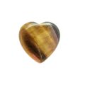 Herz-Set Tigerauge | 3 Edelstein Herz Handschmeichler | das gold-braune Tigerauge als Glücksbringer oder Geschenk, zur Dekoration