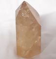 Citrin Spitze Standspitze groß, Edelstein Kristall Energiespitze, Standobjekt Naturcitrin echt, N643