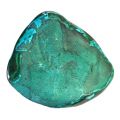 Chrysokoll-Malachit Trommelstein gross | Edelstein-Minaral poliert |Natürlicher Chrysocolla Malachit blau-grün | unbehandeltes Sammlerstück N164