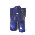 Lapis Elefant, Lapis-Lazuli Stein Tier Elefant, Edelsteintier, Tier Figur Handarbeit, Dekoration, ca. 5 cm