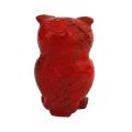 Eule aus rotem Jaspis Edelstein, Tier Figur Eule der Weisheit, ca.5 cm, Jaspis rot Eule kaufen