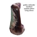 Amethyst Geode, Echter Amethyst Kristall Edelstein, großes Amethyst Standobjekt, poliert, N785