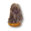 Maraba Amethyst Edelsteinlampe aus Brasilien, Amethyst Rohstein Lampe, Front poliert, N187